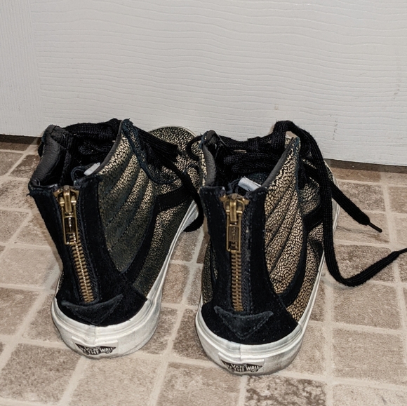 Metallic Silver Sk8 Hi Old-school Vans - Picture 5 of 8